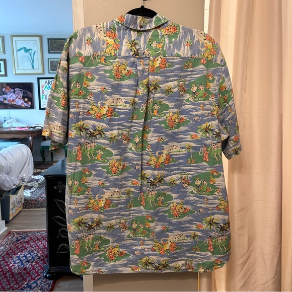 RALPH LAUREN Mini Hawaiian print pop over shirt XXL - Picture 6 of 6